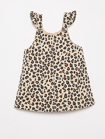 Salopettejurk met luipaardprint