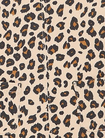 Salopettejurk met luipaardprint