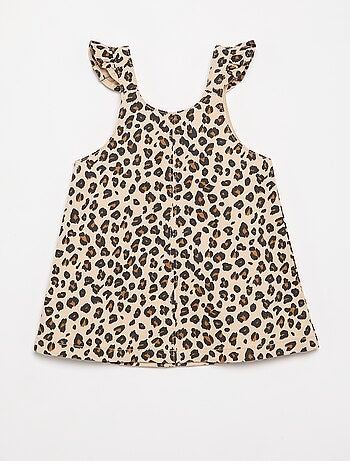 Salopettejurk met luipaardprint