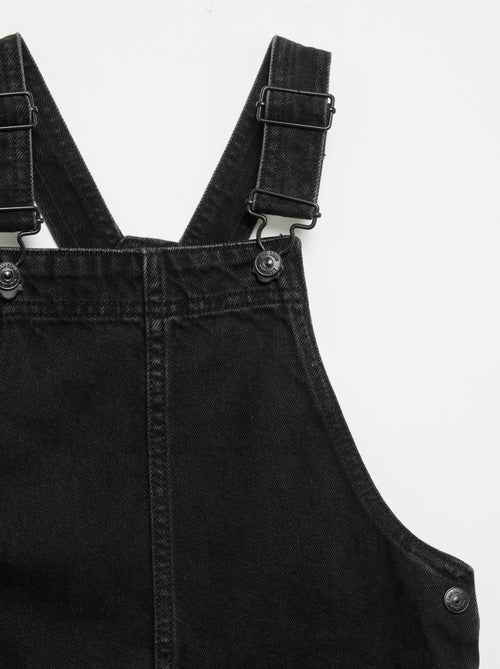 Salopettejurk van denim met 2 opgestikte zakken - Kiabi