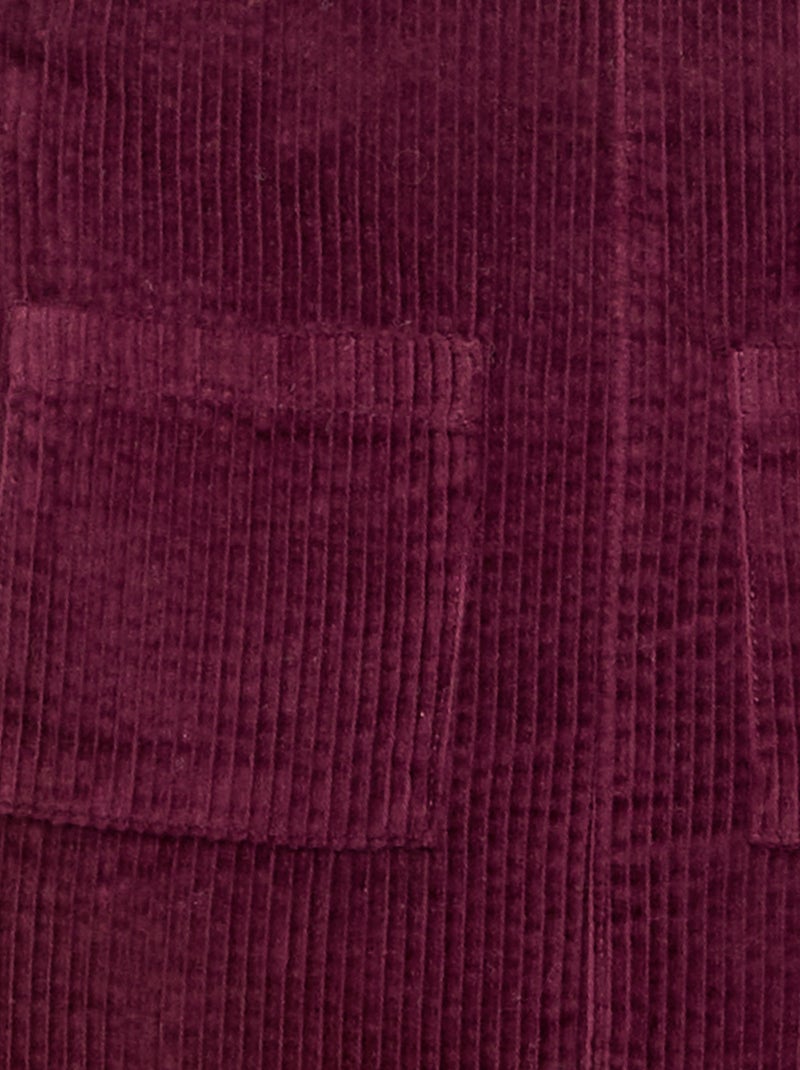 Salopettejurk van ribfluweel Rose - Kiabi