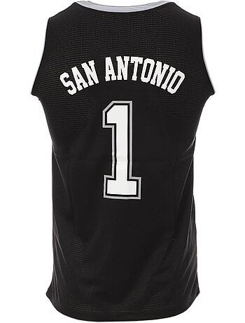 San antonio heren basketbalshirt zwart - sport zone