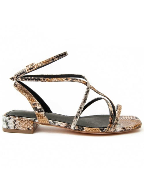 Sandaal Met Hak Synthetisch Materiaal Montevita - Kiabi Sandaal Met Hak Synthetisch Materiaal Montevita - Kiabi