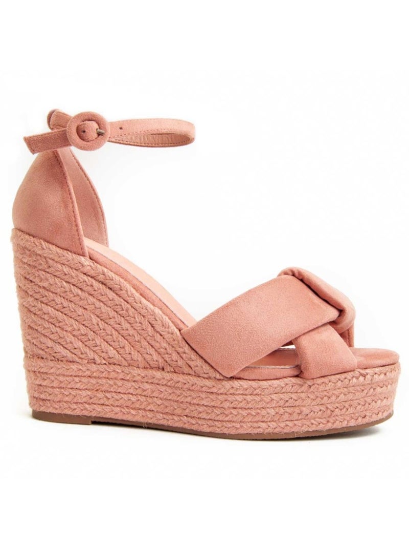 Sandaal Sleehak Synthetisch Materiaal Montevita Roze - Kiabi