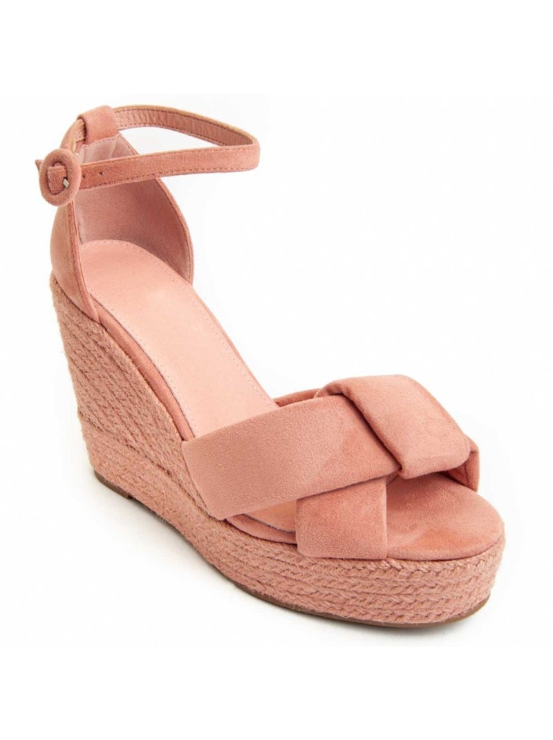 Sandaal Sleehak Synthetisch Materiaal Montevita Roze - Kiabi