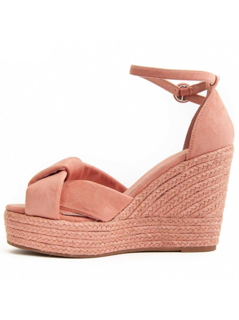 Sandaal Sleehak Synthetisch Materiaal Montevita Roze - Kiabi
