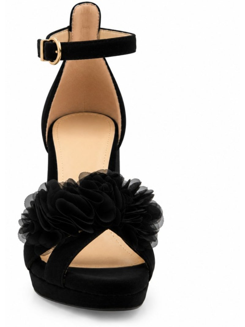 Sandale à talon matériau synthétique montevita Noir - Kiabi