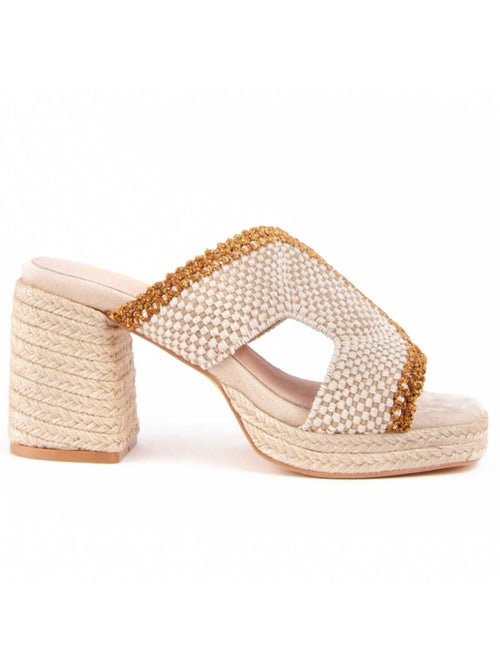 Sandale à Talons Matériau Synthétique Montevita - Kiabi Sandale à Talons Matériau Synthétique Montevita - Kiabi