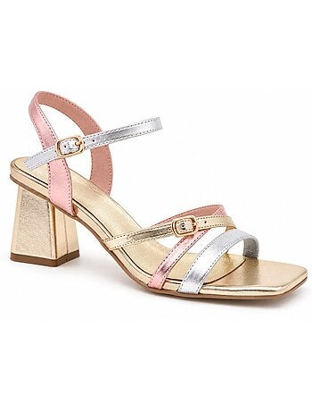 Sandale à talons matériau synthétique montevita