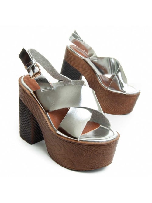 Sandale à Talons Matériel Synthétique Montevita - Kiabi