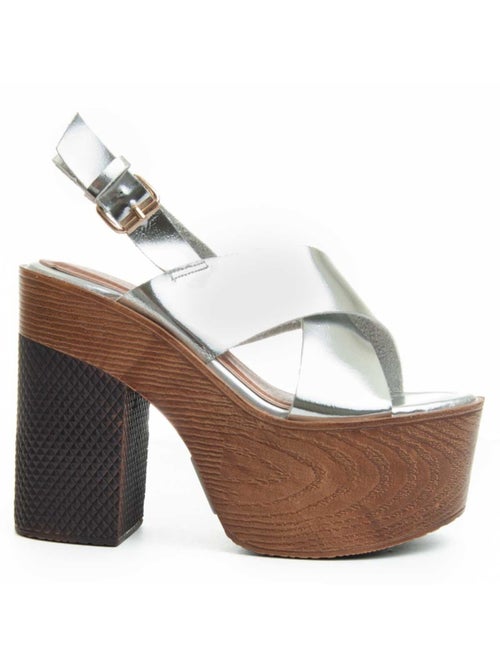 Sandale à Talons Matériel Synthétique Montevita - Kiabi