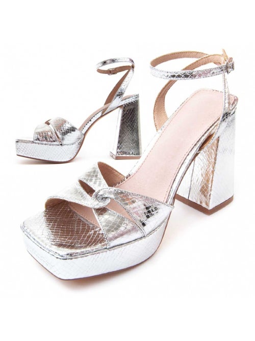Sandale à Talons Matériel Synthétique Montevita - Kiabi
