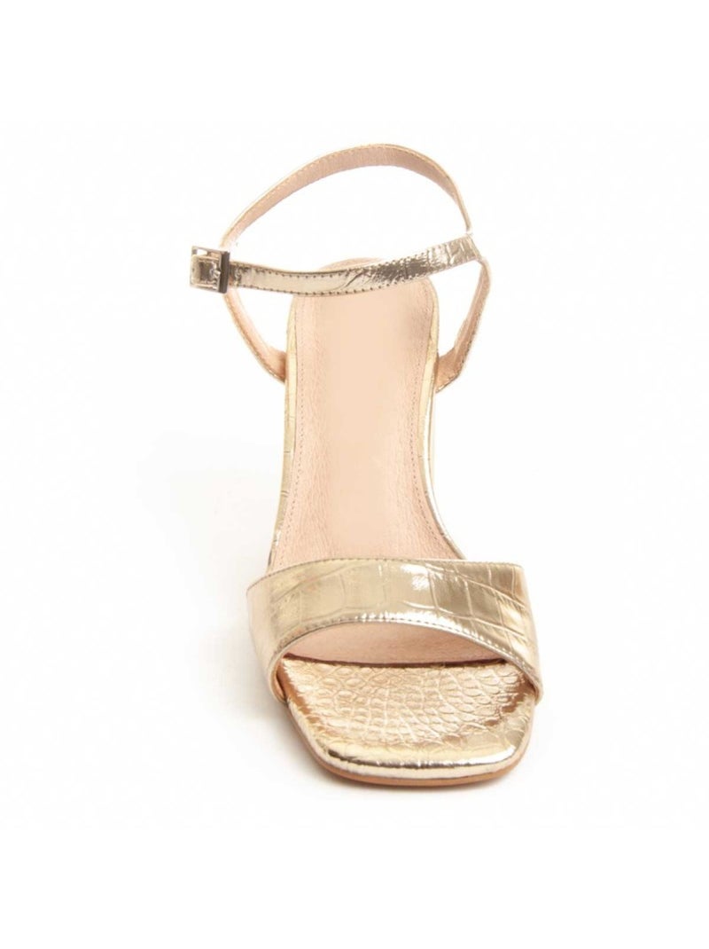 Sandale à Talons Matériel Synthétique Montevita Doré/or - Kiabi