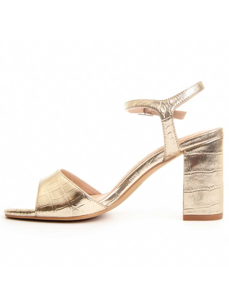 Sandale à Talons Matériel Synthétique Montevita Doré/or - Kiabi