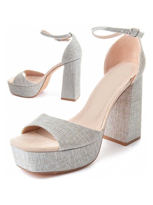 Sandale à Talons Matériel Synthétique Montevita - Kiabi Sandale à Talons Matériel Synthétique Montevita - Kiabi
