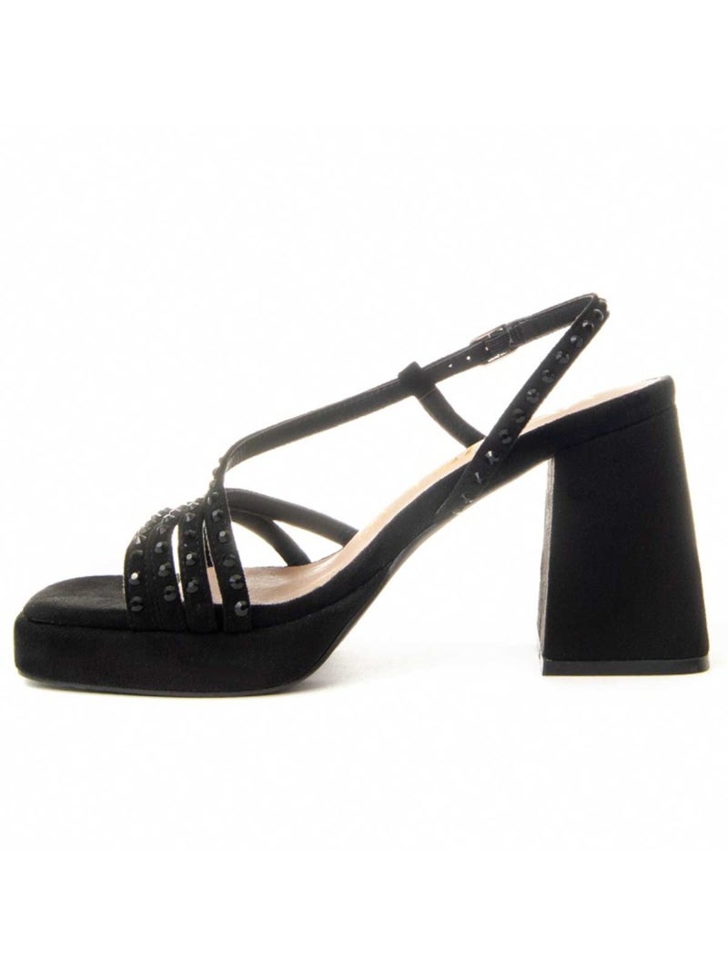 Sandale à Talons Matériel Synthétique Montevita Noir - Kiabi