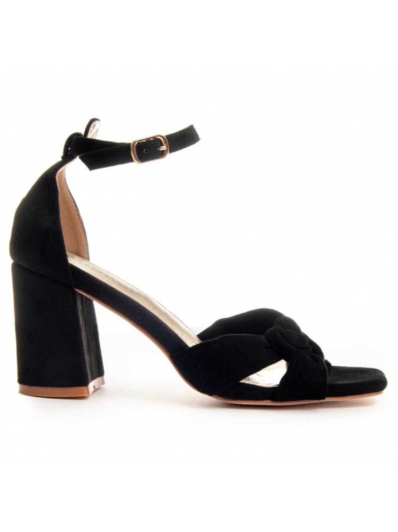 Sandale à Talons Matériel Synthétique Montevita Noir - Kiabi