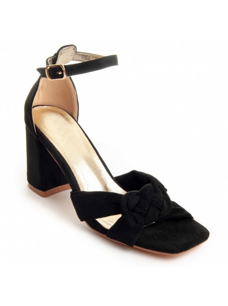 Sandale à Talons Matériel Synthétique Montevita Noir - Kiabi