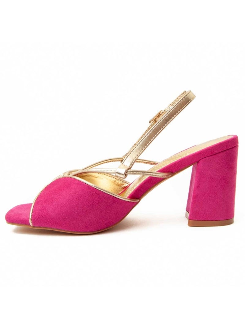 Sandale à Talons Matériel Synthétique Montevita Rose - Kiabi