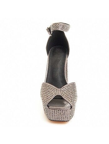 Sandale à Talons Matière Synthétique Et Textile Montevita