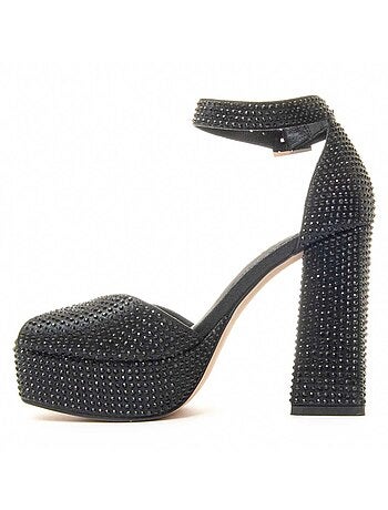 Sandale à Talons Matière Synthétique Et Textile Montevita