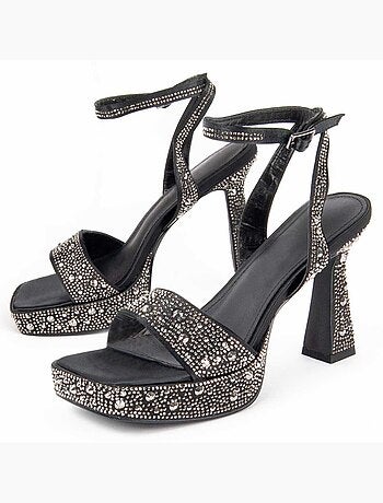 Sandale à Talons Matière Synthétique Et Textile Montevita