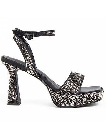 Sandale à Talons Matière Synthétique Et Textile Montevita
