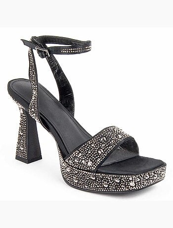 Sandale à Talons Matière Synthétique Et Textile Montevita