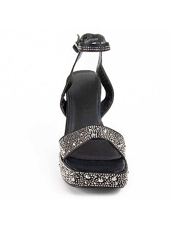 Sandale à Talons Matière Synthétique Et Textile Montevita