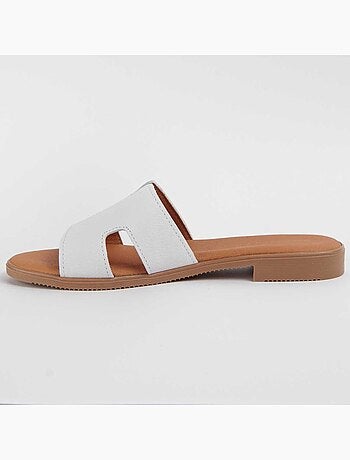 Sandale Basse Cuir Naturel Purapiel