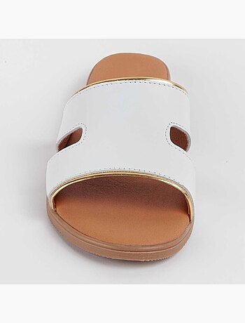 Sandale Basse Cuir Naturel Purapiel