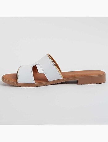 Sandale Basse Cuir Naturel Purapiel