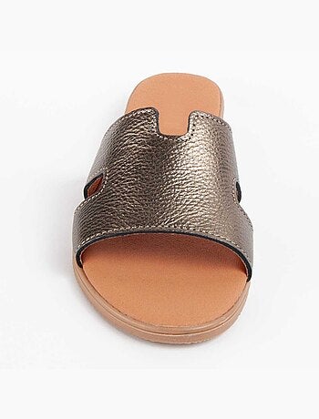 Sandale Basse Cuir Naturel Purapiel