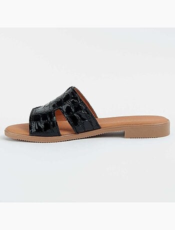 Sandale Basse Cuir Naturel Purapiel