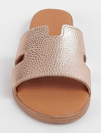 Sandale Basse Cuir Naturel Purapiel