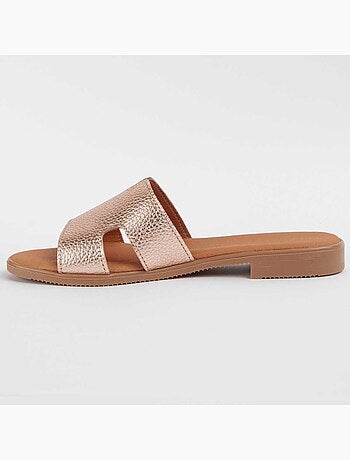 Sandale Basse Cuir Naturel Purapiel