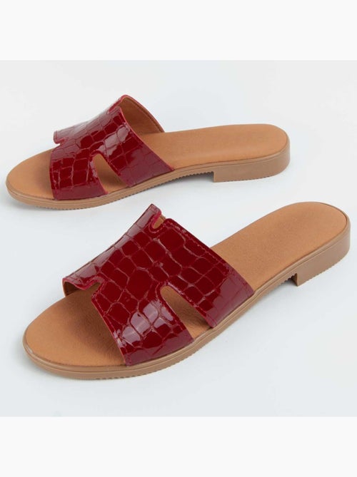 Sandale Basse Cuir Naturel Purapiel - Kiabi