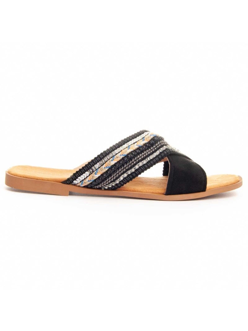 Sandale Basse Matériel Synthétique Montevita Noir - Kiabi