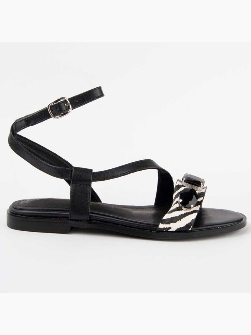 Sandale Basse Matériel Synthétique Montevita Noir - Kiabi