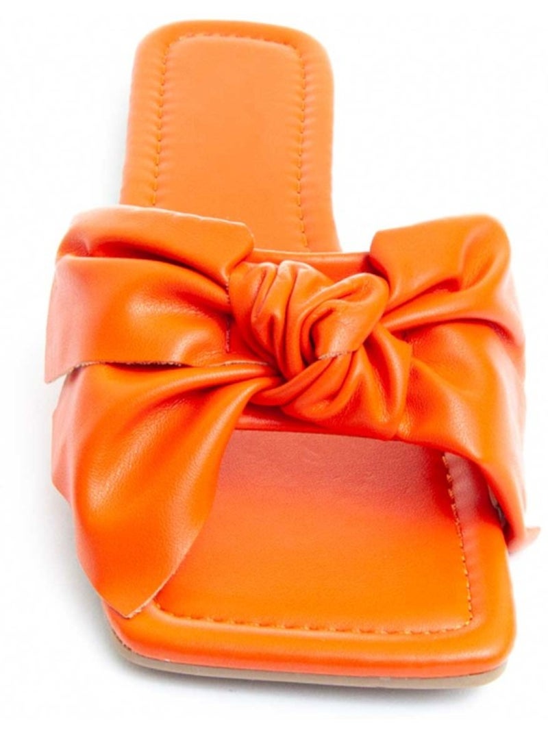 Sandale Basse Matériel Synthétique Montevita Orange - Kiabi