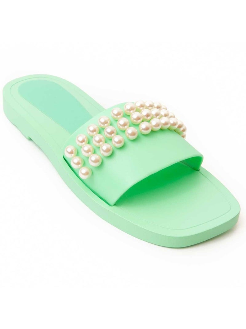 Sandale Basse Matériel Synthétique Montevita Vert - Kiabi
