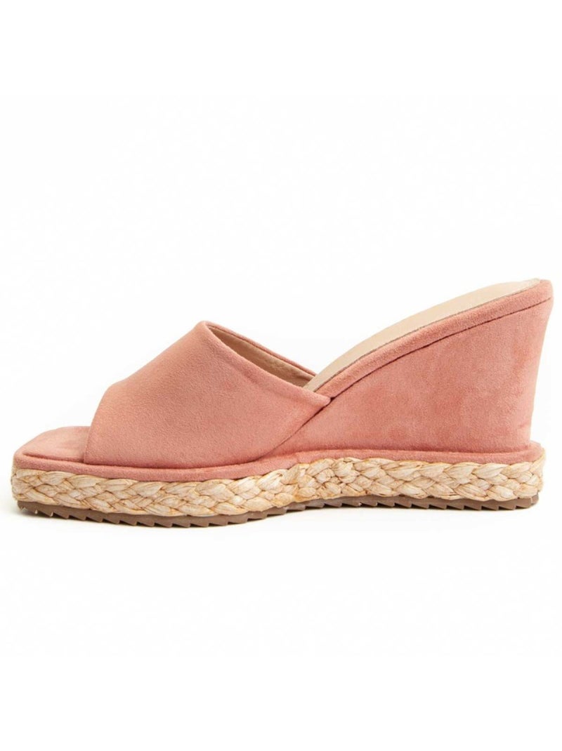 Sandale Compensée Matériel Synthétique Montevita Rose - Kiabi