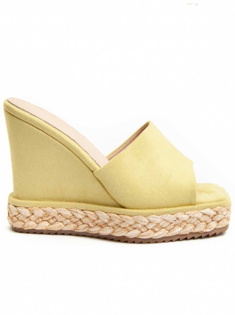 Sandale Compensée Matériel Synthétique Montevita Vert - Kiabi