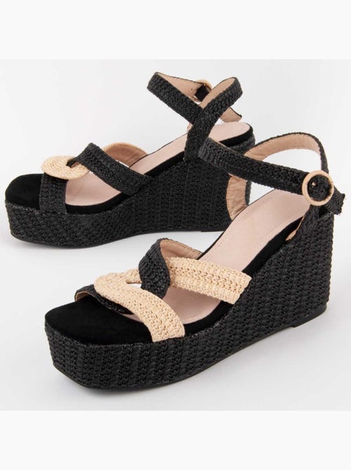 Sandale Compensée Sparto Matériel Synthétique Montevita - Kiabi Sandale Compensée Sparto Matériel Synthétique Montevita - Kiabi