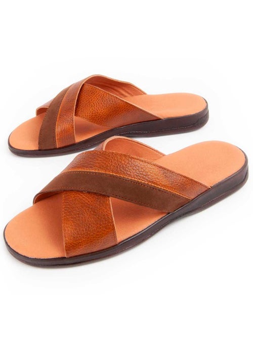 Sandale Cuir Naturel Purapiel - Kiabi Sandale Cuir Naturel Purapiel - Kiabi