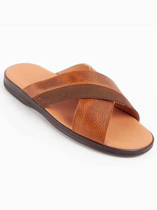 Sandale Cuir Naturel Purapiel - Kiabi Sandale Cuir Naturel Purapiel - Kiabi