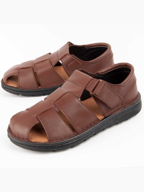 Sandale Cuir Naturel Purapiel - Kiabi Sandale Cuir Naturel Purapiel - Kiabi
