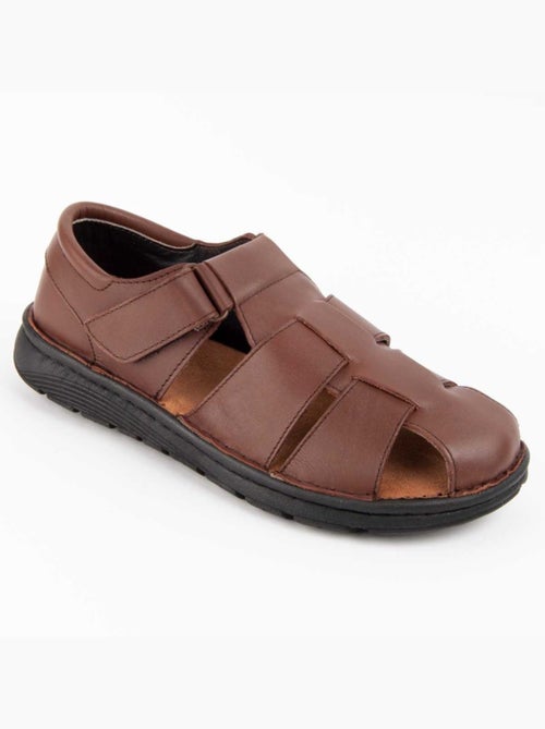 Sandale Cuir Naturel Purapiel - Kiabi Sandale Cuir Naturel Purapiel - Kiabi