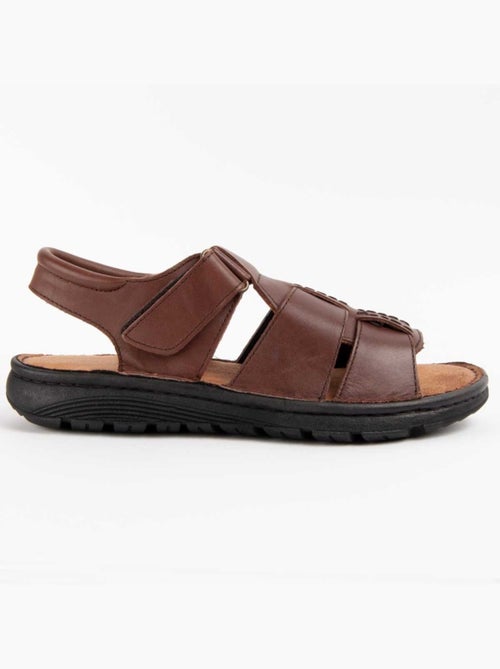 Sandale Cuir Naturel Purapiel - Kiabi Sandale Cuir Naturel Purapiel - Kiabi
