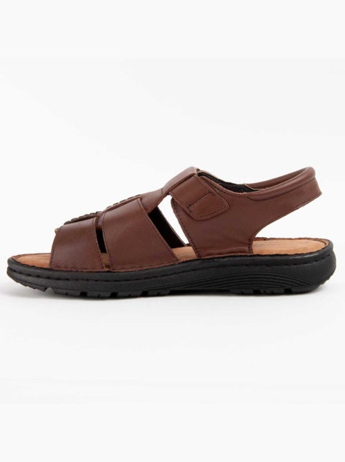 Sandale Cuir Naturel Purapiel - Kiabi Sandale Cuir Naturel Purapiel - Kiabi